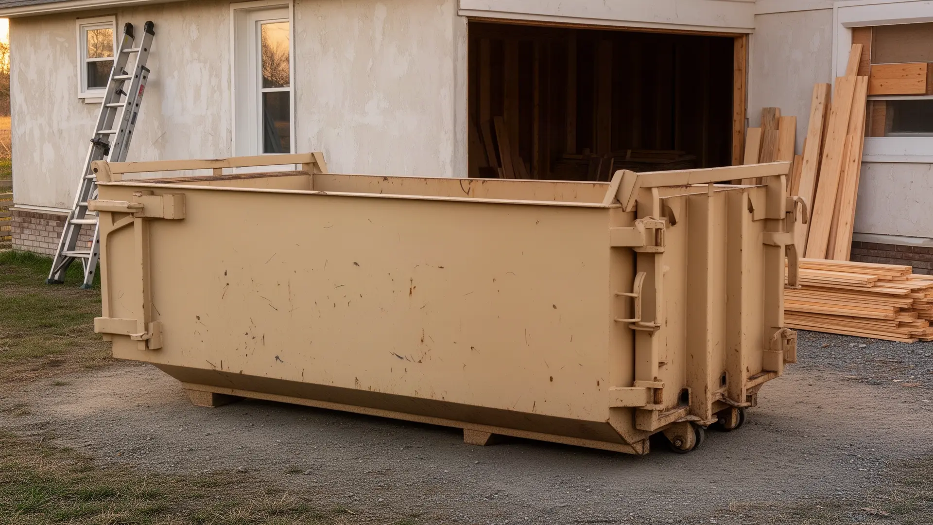 Roll-off dumpster from Hubbard & Lively Dumpster Rental in Manassas, VA